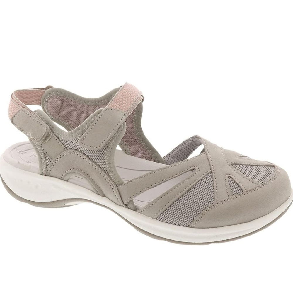 Easy Spirit Gray and Pink Sandals